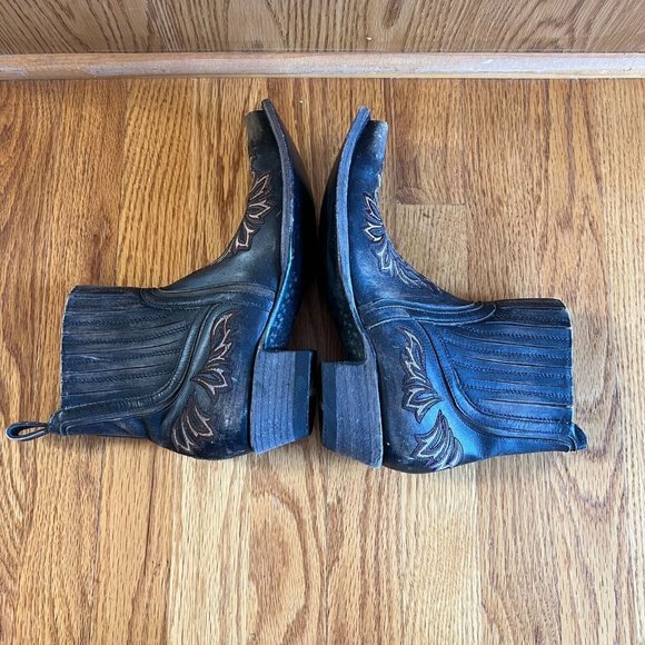 Old Gringo "Dunken" Women's 7B Rustic Brown Leather Dress Shoe Heeled Ankle Boot - Picture 4 of 11